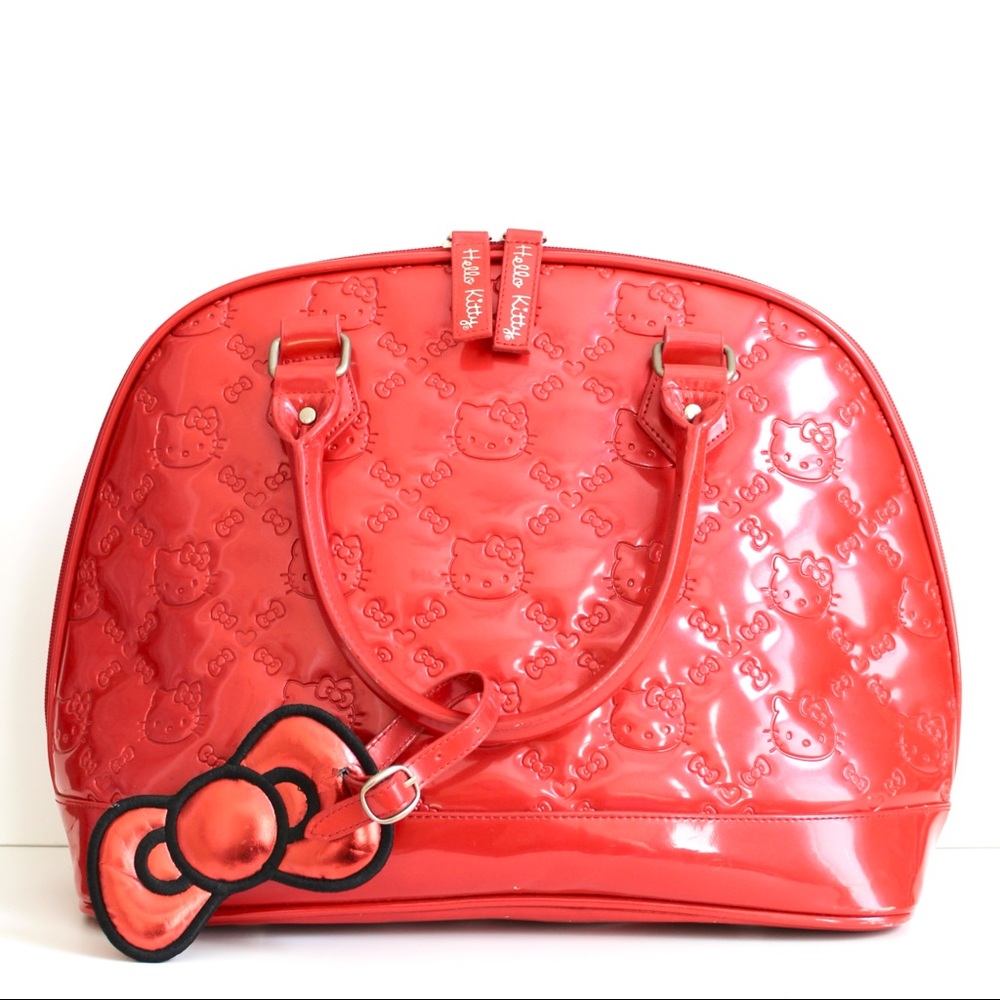 Hello Kitty x Loungefly Sanrio Pearlescent Patent Embossed Purse